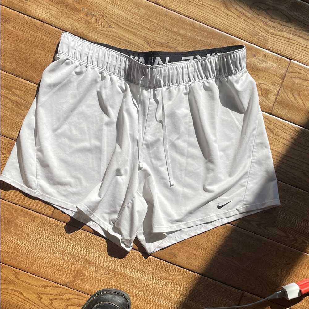 Nike White Athletic Shorts